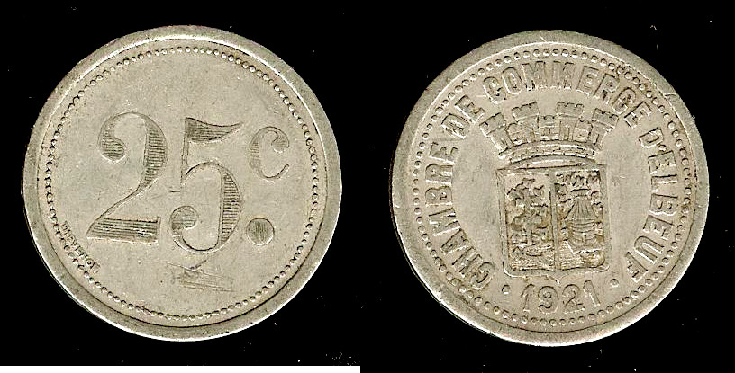 Elbeuf 25 centimes 1921 gVF